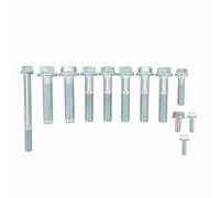 Kit de boulons de transmission pour B16 B18 B20 5 vitesses | Transmission sécurisée au moteur, ensemble complet de 12 pièces, construction en métal durable, pour B16 B18 B20 Hydro 5Spd