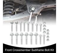 Kit De Boulons De Traverse Avant De Sous-Châssis No.68211659Aa - Boulons De Voiture - Pour Dodge Caliber 2007-2012 Métal Ton Argent - 1 Ensemble