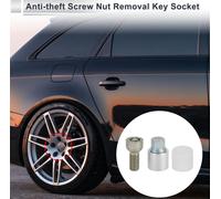 Kit De Boulons De Verrouillage De Roue Avec Écrou Pour Audi A4L A5 A6L Q2L Q3 Q5 Q7 A8 Type N Clé De Démontage D'Écrou Antivol 1 Ensemble