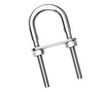 Kit de boulons en U for chaises suspendues et balançoires Conception à tige épaisse demi-filetage Choisissez un boulon traversant d'ancrage expansion for les escaliers secours(M10*130 B Style)