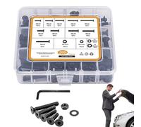 Kit de Boulons et Écrous | 205 Pièces Quincaillerie Vis Robuste M6/M8,Ensemble Varié de Boulons Écrous et Rondelles,pour Machinerie, Auto, Armoire, Porte, Ingénierie, Connexion,