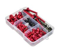 Kit De Boulons Et Écrous Carénage, Clips Fixation Du Corps, Vis Pour GPR125 RS125 RSV4 APRC RF RS250 RSV1000 Pour Tuono Pour Dorsoduro 750 Vélos rue(Rosso)