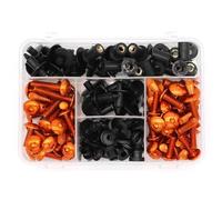 Kit De Boulons Et Écrous De Carénage De Moto, Clips De Fixation Du Corps, Vis Pour Z650 Z750 Z800 Z900 Z1000 M6 Boîte outils(Orange)