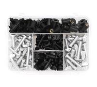 Kit De Boulons Et Écrous De Carénage De Moto, Clips De Fixation Du Corps, Vis Pour Z650 Z750 Z800 Z900 Z1000 M6 Boîte outils(Argent)