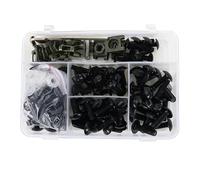 Kit De Boulons Et Écrous De Carénage pour Moto pour Aprilia RSV4, RSV1000R, RS125, RS250, RS4 125, 50, SL750, Shiver Mana 850 Kits De Boulons De CaréNage(Noir)