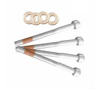 Kit de boulons et joints d'injecteur pour Mercedes Sprinter Vito Ml G en métal argenté 4 pièces compatibles avec moteur M646 A6119900122 A0009902907
