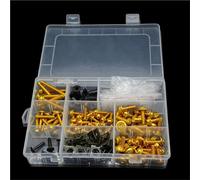 Kit De Boulons Et Vis De Carénage pour Moto pour H&Onda pour CB pour CBR 125 150 250 R/RR, Écrous De Fixation De Ressort De Pare-Brise Écrous de carénage(Or)
