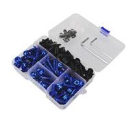 Kit De Boulons Et Vis De Carénage pour Moto pour H&Onda pour CB pour CBR 125 150 250 R/RR, Écrous De Fixation De Ressort De Pare-Brise Écrous de carénage(Bleu)