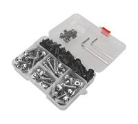 Kit De Boulons Et Vis De Carénage pour Moto pour H&Onda pour CB pour CBR 125 150 250 R/RR, Écrous De Fixation De Ressort De Pare-Brise Écrous de carénage(Argent)