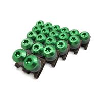 Kit De Boulons Et Vis De Carénage pour Moto pour K&awasaki GTR1400, ZX14R, Z1000SX, H2R, KLZ1000, Écrous De Fixation De Pare-Brise Écrous de carénage(Vert)