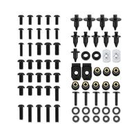Kit De Boulons Et Vis pour Carénage De Moto pour K&awasaki ZX14R ZZR 1400 2012-2019, Clips De Fixation, Boulons De Pare-Brise Et Écrous. Écrous boulons et Vis(Noir)