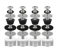 Kit de boulons réservoir toilette robuste, 2 pièces, attaches siège étanches en acier inoxydable, joint antirouille