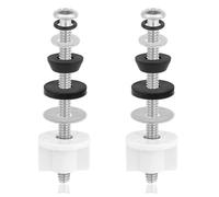 Kit de boulons réservoir toilette robuste, 2 pièces, attaches siège Extra-longues étanches, joint en acier inoxydable
