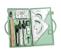 Kit de boussole de géométrie pour élèves - 16 outils de précision de géométrie - Outils de dessin avec boîte de rangement - Fournitures de dessin graphique pour ingénieurs architectes