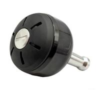 Kit de bouton amélioré compatible avec les moulinets BULL's Eye 5080 9100 9120 5050 avec roulements à billes et fixation (fibre de carbone argentée)