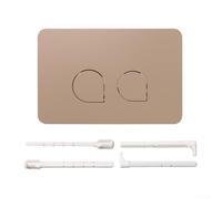 Kit de bouton de chasse d'eau, double chasse d'eau pour Geberit UP300/UP320 et Sigma-all Serie (01/10/20/21/30/50/60), design minimaliste, boîtier en plastique robuste, blanc (Kaki)