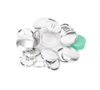 Kit de Boutons de Couverture, Kit de Boutons Recouverts Kits Artisanaux Boutons Bricolage Boutons Arrière Plats Revêtus de Tissu Solide 1 Jeu d'Outils pour Boucle 10 Jeu de