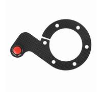 Kit de boutons de klaxon externe en fibre de carbone pour volant MOMO/OMP/Nardi/Sparco 6 boulons (bouton unique)