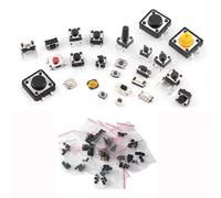 Kit De Boutons Poussoirs Tactiles Smd: Micro-Interrupteurs Dip 14/25 Valeurs Pour L'électronique De Bricolage - Type 25 Values-125pcs