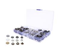 Kit de Boutons-pression 15mm Acier Inoxydable | Ensemble Pince de Pose, Solide et Adapté aux Vestes et Bagages