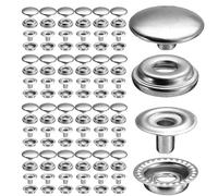 Kit de boutons-pression | Capuchon à bouton-pression | Boutons pression en acier inoxydable pour vêtements, cuir, housse de bateau, tissu