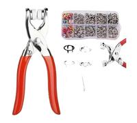 Kit De Boutons-pression En Métal De 9,5 Mm, 100/200 Pièces Avec Pinces - Ensemble De Fixations De Couture Et D'artisanat For Sacs À Vêtements Réparations De Bricolage(100PCS Color)
