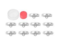 Kit de boutons rabattus, ensembles de boutons recouverts Kits d'artisanat de boutons en tissu solide Boutons recouverts de tissu avec dos plat 1 jeu d'outils à boucle 10 ensembles de base de boucle