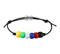 Kit de bracelet de salut réglable avec verset de la Bible, perles multicolores et carte de prière, idéal pour les événements de foi et la distribution en vrac