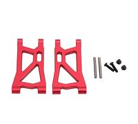 Kit de bras oscillant avant en aluminium de remplacement pour REMO 1/16 SMAX 1621, 1625, 1631, 1635, 1651, 1655, A2505 - Bras de suspension de voiture RC haute résistance et léger, (Rouge)