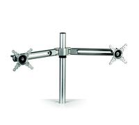 Lotus Dual Monitor Arm Kit - Kit de montage - bras réglable - pour 2 écrans LCD - métal, aluminium - argent - montrable sur bureau