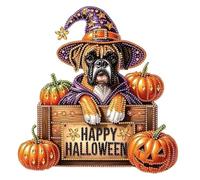 Kit de bricolage 2026 pour Halloween, décoration murale faite à la main avec motifs hantés, projet de conception créative pour l'intérieur, matériau PET sûr contre les saisons idéales (A