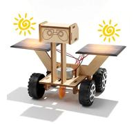 Kit de Bricolage à énergie Solaire - Rover Lunaire Solaire - Puzzle 3D en Bois à énergie Solaire - Puzzle de Voiture Solaire en Bois - Kits de Robot Solaire pour Cadeau Scientifique garçons/Filles