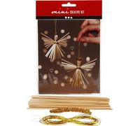 Kit de bricolage Ange de paille, kit créatif avec matériel et instructions