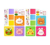 Kit De Bricolage Animalier, Création D'animaux Peluche Amusants, Activité Éducative Pour Débutants, Fabriquez Votre Propre Créative, Autocollants Inclus, Développement Des Compétences Manuel