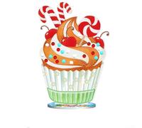 Kit de bricolage avec diamants en résine 5D et base en PVC pour créer des décorations de Noël tridimensionnelles (BJP708)