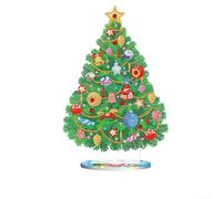 Kit de bricolage avec diamants en résine 5D et base en PVC pour créer des décorations de Noël tridimensionnelles (BJP711)