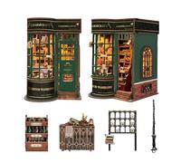 Kit de bricolage Book Nook - Magasin de baguette magique (version mise à niveau), kit de maison de poupée miniature, décoration artisanale à monter soi-même, cadeau pour la famille et les amis (SQ-78)