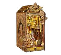 Kit de bricolage Book Nook - Serre-livres fantaisie pour la décoration d'étagère - Avec kits de modélisation lumineuse pour adultes