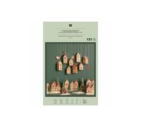 Kit de Bricolage Calendrier de l'Avent - Maisons & Sapins ï¿½ Personnaliser -(...) - Vert