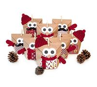 Kit de Bricolage « Christmas Owl Red », 24 pièces