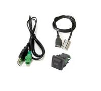 (Kit de bricolage complet) Biurlink DIY Car Media Panneau de commutation USB externe Adaptateur de câble USB pour