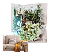 Kit de bricolage Con Flores secas et hojas naturales | Flores secas naturelles et vívidas para Marcos de photos, manualidades, moules de résine et tissus de velas