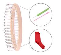 Kit De Bricolage D'aiguilles À Tricoter, Outil De Bricolage Pour Chaussettes, Jambières, Kit De Loisirs Chaussettes, Tissage De Fil D'anneau De Crochet