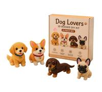 Kit de bricolage d'animaux en perles 3D minuscules, kit d'artisanat d'animaux en perles 3D avec 4 mignons, kits de mosaïque d'art de perle faits à la main pour soulager le stress et passer le temps