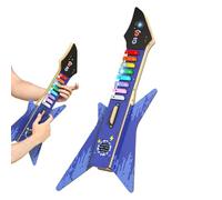 Kit de bricolage de guitare pour l'artisanat - Modèle de construction d'instrument de 45,7 cm, ensemble d'assemblage de guitares, ABS en bois. Créez votre propre appareil musical avec toutes les pièce