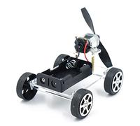 Kit de Bricolage de Mini Moteur de Voiture avec Ventilateur d'hélices, kit d'expérience Scientifique de Voiture électrique 130 Moteurs à Vent, à Assembler.