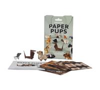 Kit de bricolage en papier pour chats - Papier origami 3D à plier avec des figurines mignonnes de chien/dinosaure/vache/chat, artisanat en papier fait à la main, activité en papier ou adultes et