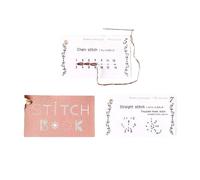Kit de bricolage - Ensemble de cartes à coudre - Carnet de broderie portable - Organiseur de idéal pour les voyages - Outil de avec motifs colorés pour les débutants qui aiment les