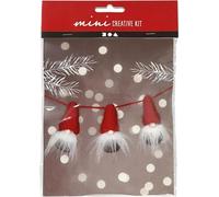 Mini Kit créatif de Noël - Père Noël à feutrer - 6 cm- 3 pcs G