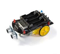 Kit de bricolage intelligent de voiture pour la pratique du soudage et du codage, robot intelligent d'évitement d'obstacles avec capteurs, kit d'apprentissage STEM éducatif 6 V
